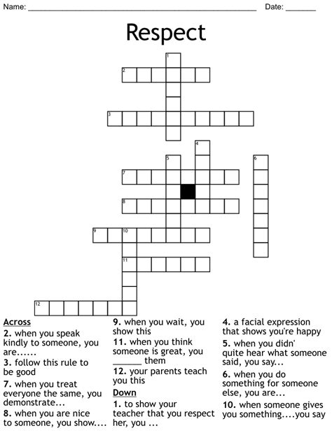 respects crossword clue